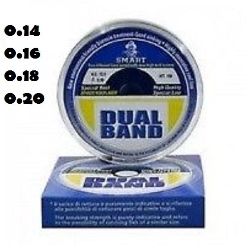 MAVER MONOFILO SMART DUAL BAND PESCA, MULINELLO, FEEDER, TROTA, MARE hobby 150mt - Immagine 1 di 1