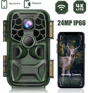 Campark 4K Lite 24MP HD Trail Camera WiFi Bluetooth Wildlife Hunting Game Camera - Picture 1 of 10