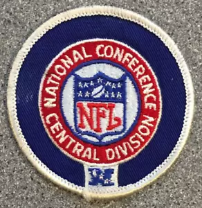 Parche con el logotipo de la liga redonda de 3" de colección de fútbol americano NFC CENTRAL DIVISION NFL de la década de 1970 - Imagen 1 de 2