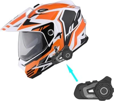 Casco integral de motocicleta con doble visera deportiva para niños 1Storm + Bluetooth Foto 1 de 2