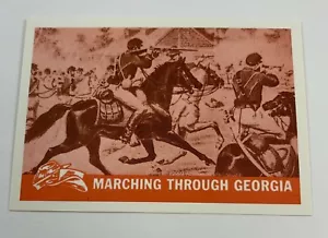 1965 Civil War Picture Card Reprint Single #48 Marching Through Georgia - Picture 1 of 2
