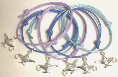 LIZZIELINKS 6 ALADDIN GENIE LAMP FRIENDSHIP WISH BRACELETS BIRTHDAY PARTY FAVOURS GIFTS