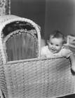 Robin Anne Colton In Cradle 1934 Old Photo