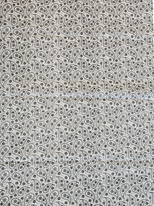 Print Concepts Karen Combs Tuxedo #3301 Black White Paisley Quilt Fabric 2.4yds - Picture 1 of 2