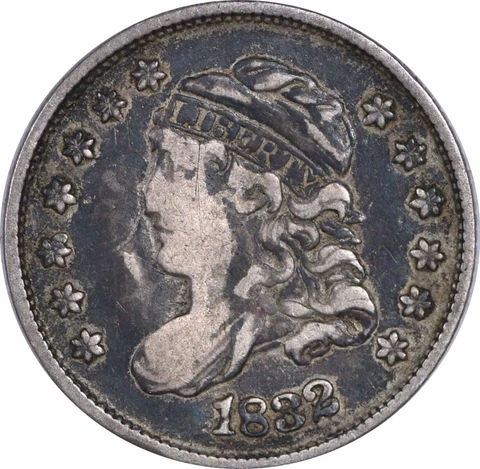 1832 Bust Silver Half Dime VF Uncertified #164 Cover