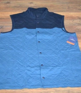 Croft & Barrow Mens Big & Tall Classic Active Vest Dark Blue  - Picture 1 of 3