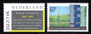 1986 Nederland SC# 676-677 - Amsterdam Datum Ordinance 300th Anniv. - M-NH - Picture 1 of 1