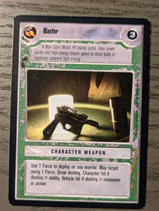 Blaster - Light Side (LS) - LP - Star Wars CCG - Premiere Limited