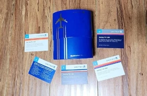 UNITED AIRLINES CELEBRATING 747 AIRPLANE FAREWELL CARDS # 1 5 7 9 12 EXCELLENT - Picture 1 of 17