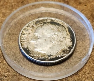 Sale!- 1964 Roosevelt Vintage Silver Dime with No Mint Mark – 90% Silver US Coin - Picture 1 of 2