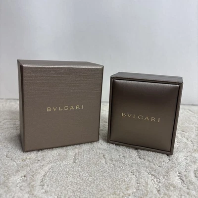 BVLGARI Auténticos Pendientes Joyero Caja Interior y Exterior Foto 1 de 4