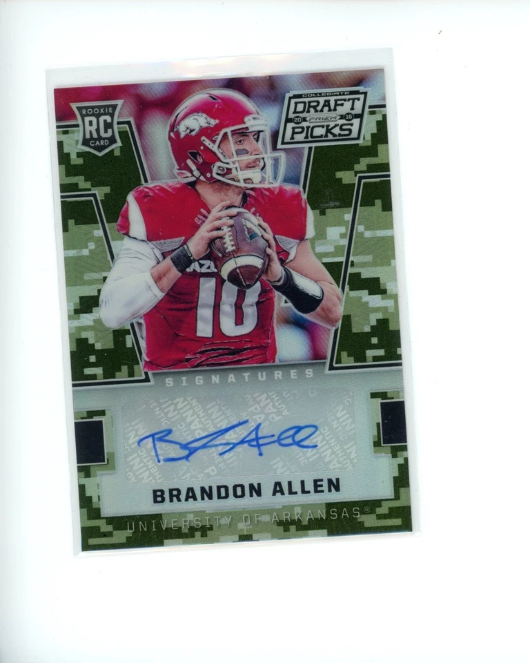 2016 Panini Prizm Draft Picks Autograph Camo #164 Brandon Allen RC #d 34/199 - Image 1 of 1