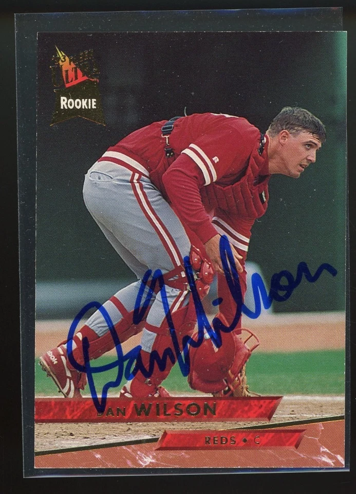 1993 Fleer Ultra DAN WILSON Signed Card autograph auto MARINERS REDS RC - Image 1 of 1