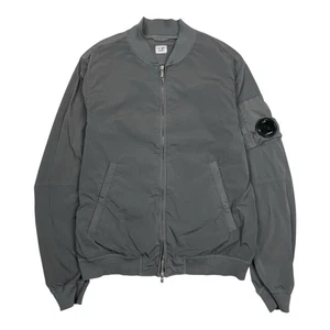 CP Company Nycra Stretch Nylon Bomber Jacket Grey Arm Lens Size 56 XXL - Picture 1 of 9