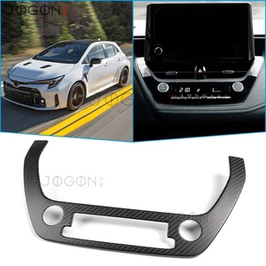 Matte Carbon For Toyota GR Corolla 2023+ Dash Vent AC Button Control Panel Trim - Picture 1 of 12