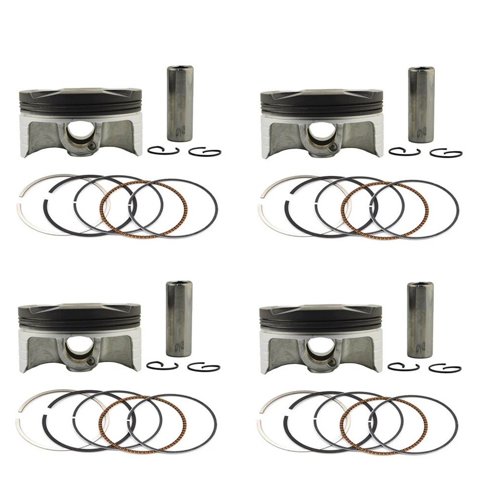 4 juegos de anillo de pistón y pistón de 75 mm para Honda CBR954RR 02-03 CBR1000RR Fireblade 04-07 Foto 1 de 4