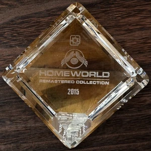 Rare Gearbox Software Homeworld Remastered Collection 2015 Crystal Paperweight - Picture 1 of 8