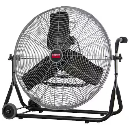 Dayton 61Ld86 Mobile Floor Fan, 3 Speeds, Silver, Carrying Handle - Image 1 of 1