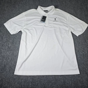 Nike Dri Fit Prodigy Logo Men’s XL Polo Shirt White Polyester - Picture 1 of 17