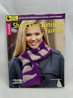 Short Row Tunisian Fashion Kim Guzman Leisure Arts Pattern Book Crochet 5729 - Image 1 of 4