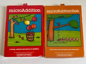 Vintage Hayden Software Disk MicroSubtraction and MicroAddition 1983 Lot of 2 - Picture 1 of 8