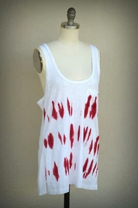 NWOT TRUE RELIGION Size M Tie Dye Racerback Tunic Pocket Stud 100% Cotton - Picture 1 of 6