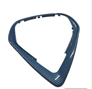 ALFA GIULIETTA Steering Wheel TRIM BEZEL BLUE CARBON PATTERN INSERT 2014-ON - Picture 1 of 4