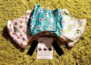 Pack Of 3 Reusable Dog Diapers Male Belly Band Wrap Leakproof High Absorbing L - Picture 1 of 16