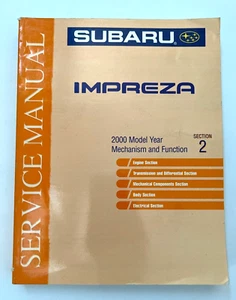 Subaru Impreza ~ Service Manual ~ 2000 Model Year Mechanism & Function Section 2 - Picture 1 of 4