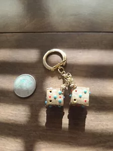 Nice Vintage Dice Metal Keychain - Picture 1 of 2