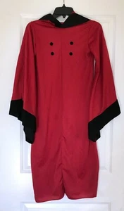 Verkleidung Unheimlicher Teufel rot mit Kapuze Gewand Halloween Kostüm. Unisex Größe Jugend 7-8 - Bild 1 von 8