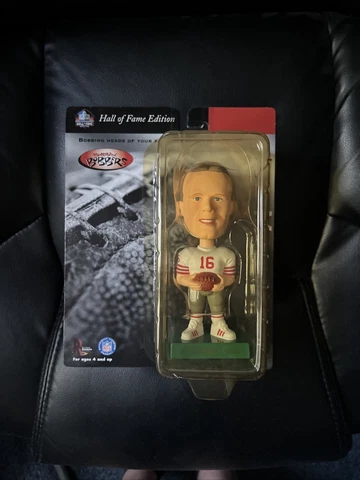 JOE MONTANA SAN FRANCISCO 49ERS 1999 HALL OF FAME. Factory Sealed Bobble Head Cover
