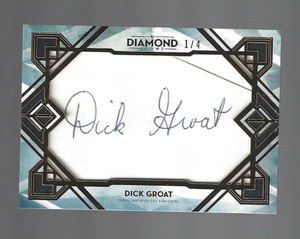 Dick Groat 2020 Topps Diamond Icons Cut Signatures 1/4 ⚾