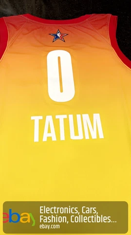 Jayson Tatum #0 Jordan Brand Orange 2023 NBA All-Star Game Swingman Jersey 2XL Cover