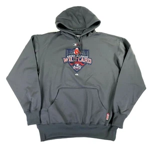 NEW NWOT Boston Red Sox Majestic 2009 Wild Card Therma Base Hooded Sweatshirt - Picture 1 of 8