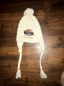 NWOT Cocoa Butter Knit Beanie With Pom Pom & Tassles - Picture 1 of 5