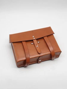 UNUSED Swiss Soldier Army Leather Shoulder Bag Officier Switzerland Surplus Mint - Picture 1 of 8