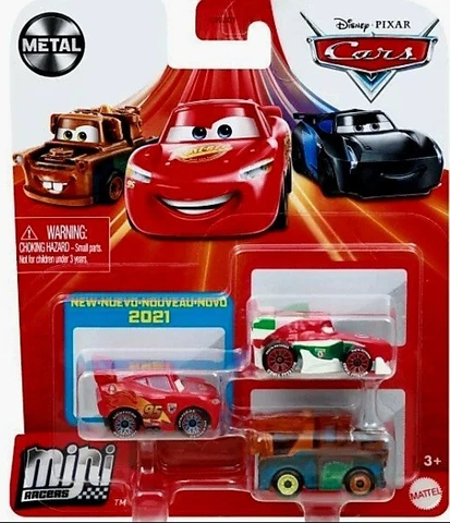 Disney Pixar Cars Mini Racers 3 Pack. Francesco Bernoulli Cover
