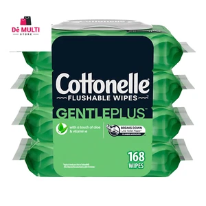 Nuevas toallitas lavables Cottonelle Gentle Plus, 4 paquetes abatibles - Imagen 1 de 10