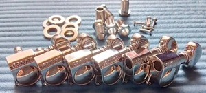 (KOREA) GROVER 305 ROTOMATIC 18:1 GUITAR TUNERS SET = NI / BK / GD - Picture 1 of 4