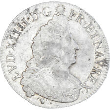 [#342697] Coin, France, Louis XIV, 1/2 Ecu aux palmes, 1696, Lyon, réformé, AU
