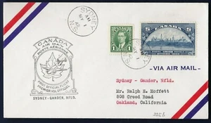 FFC SYDNEY TO GANDER NEWFOUNDLAND (K385) - Imagen 1 de 1