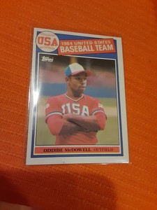 1985 Topps Team USA #400 Oddibe McDowell Olympic Baseball Card texas rangers 