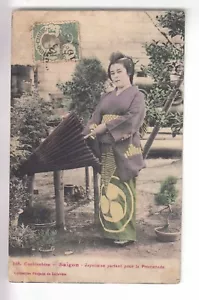 CPA ASIE VIETNAM - COCHINCHINE SAIGON JAPONAISE PARTANT EN PROMENADE 1911 ~C24 - Imagen 1 de 2