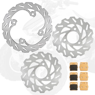 Front Rear Brake Disc Rotors Pads For Honda Sportrax 400 TRX400EX TRX 400X 99-14 - Image 1 of 4