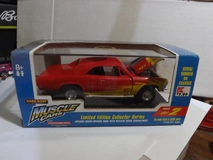 Muscle Cars Red & Yellow 1966 Chevy Malibu 1/43 Tootsie Toy 10,000 Pieces - Picture 1 of 6