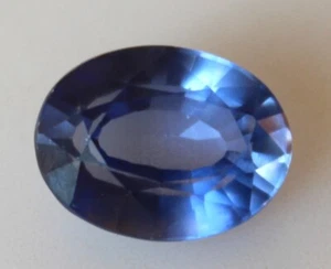 Saphir Bleu de Ceylan de 8,65 ct Taille Ovale - Certificat VGTL - Imagen 1 de 8