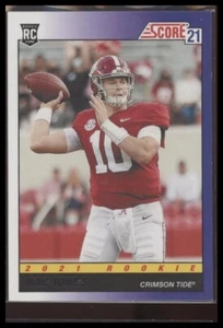 2021 Score Mac Jones #TB9 1991 Throwback Rookie RC Alabama Crimson Tide - Picture 1 of 2