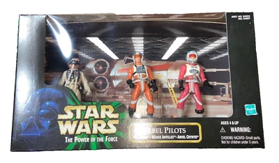 Juego de 3 figuras 1999 Star Wars Rebel Pilots Ten Numb Wedge Antilles Arvel Crynyd Foto 1 de 4