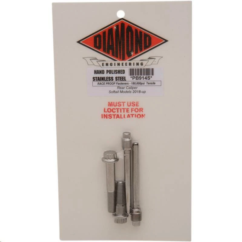 Montaje de pinza trasera Diamond Engineering 12 puntos pulido Harley 18-22 Softail Foto 1 de 1